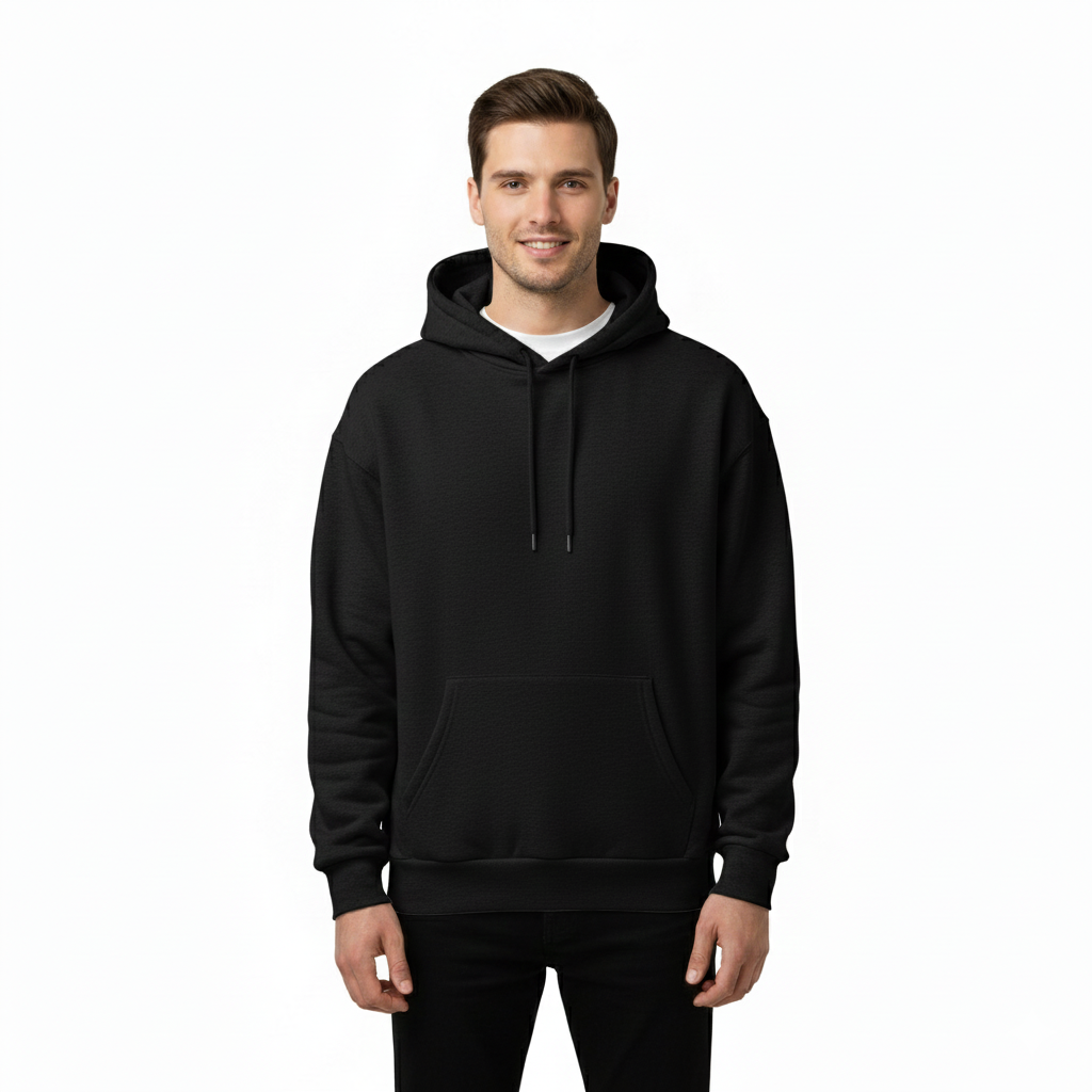 Men's Hoodie with Soft Fleece and Casual Style