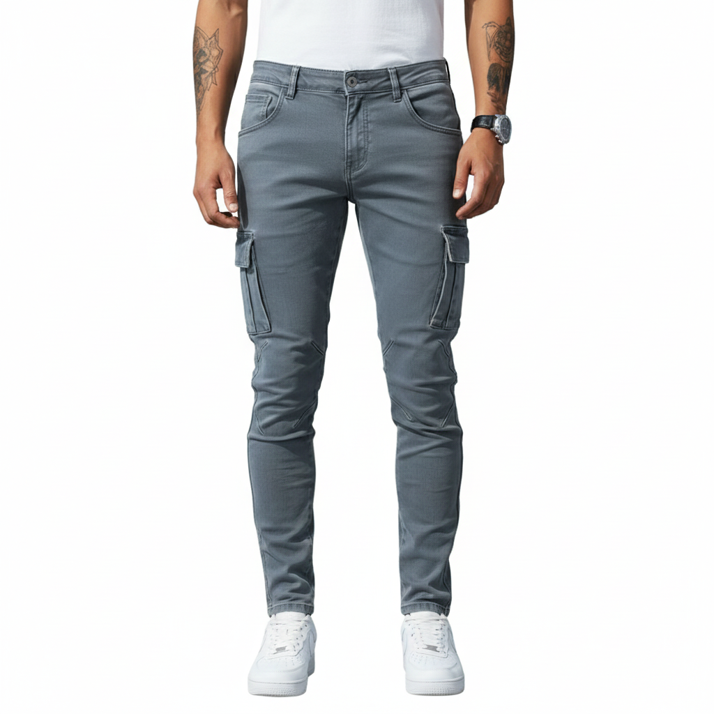 Men's Cargo Pants with Modern Stretch Denim