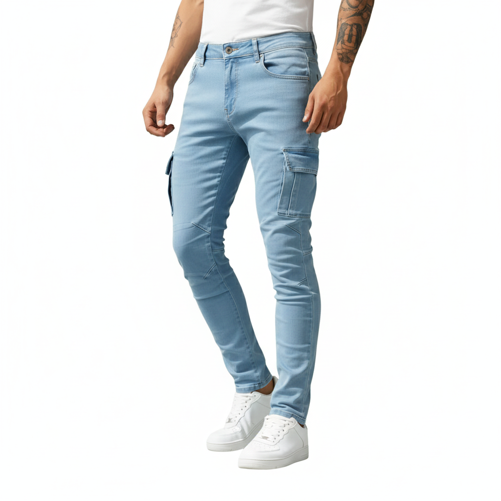 Men's Cargo Pants with Modern Stretch Denim