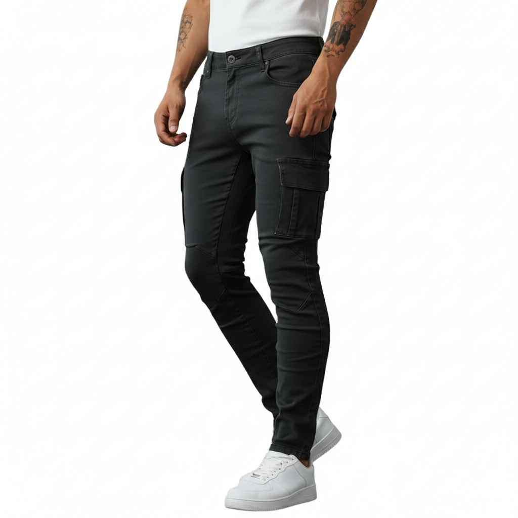 Men's Cargo Pants with Modern Stretch Denim